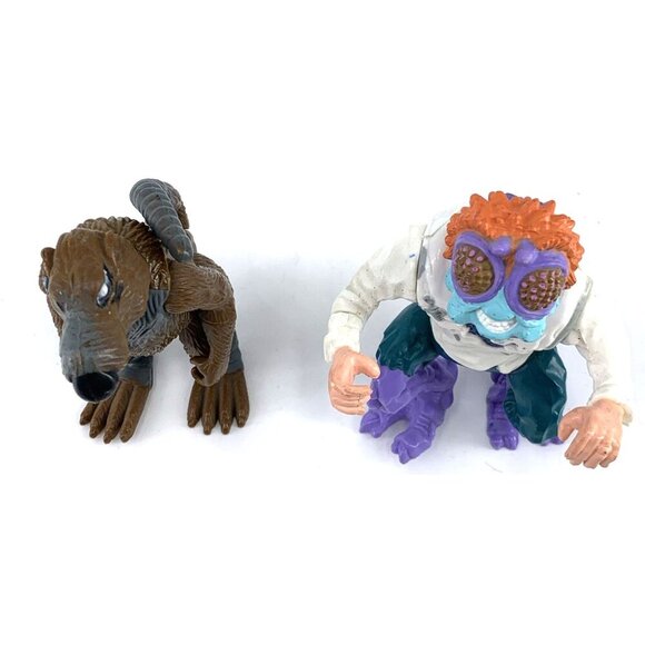 Teenage Mutant Ninja Turtle Baxter Stockman Splinter Figure 4.5" No Wings 1989 - Picture 7 of 8